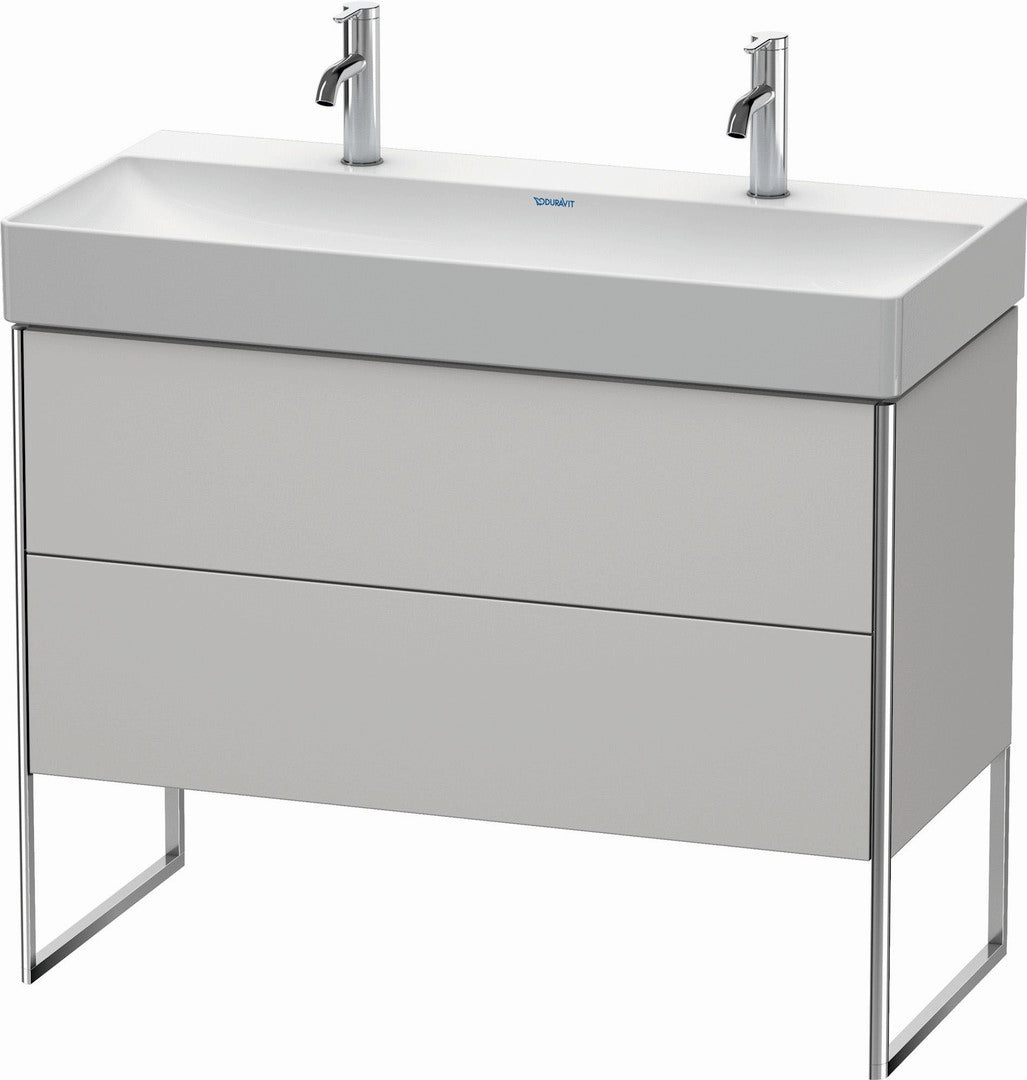 Duravit XSquare 39" Nordic White Two Drawer Floorstanding Vanity Unit (XS444403939)