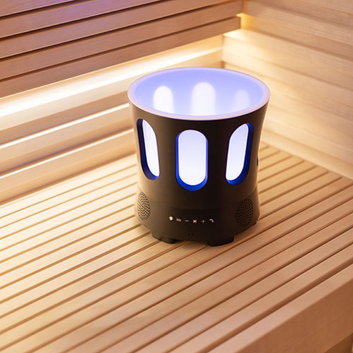 SaunaLife SaunaZone Bluetooth Speaker, Sauna Bucket, With Lights
