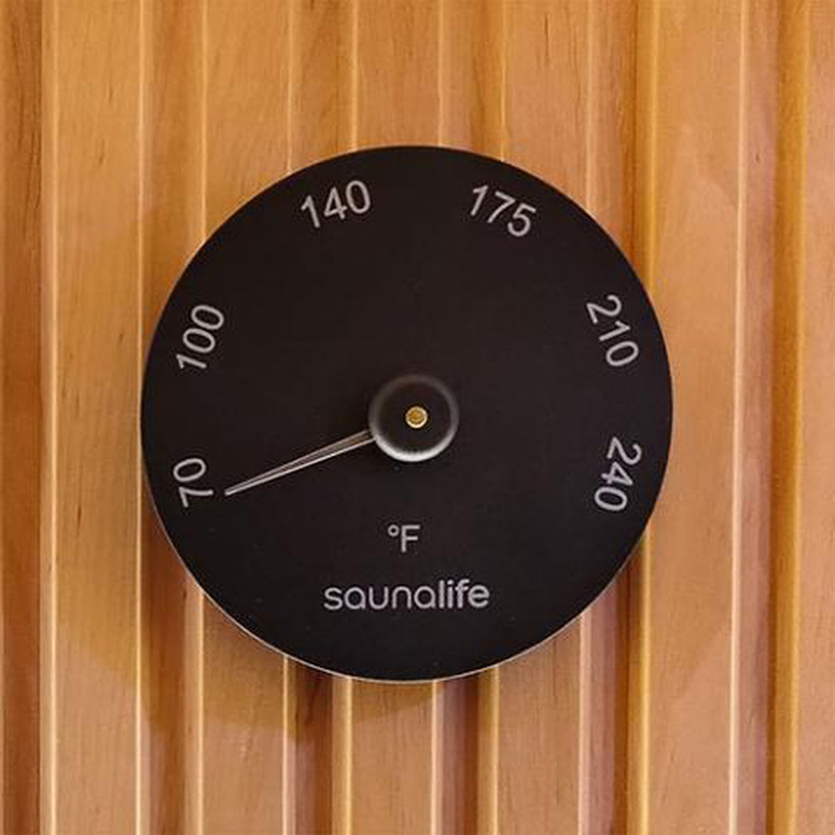SaunaLife Wooden 1-Gallon Sauna Bucket, Wood Ladle, Thermometer Hygrometer Accessory Package 3