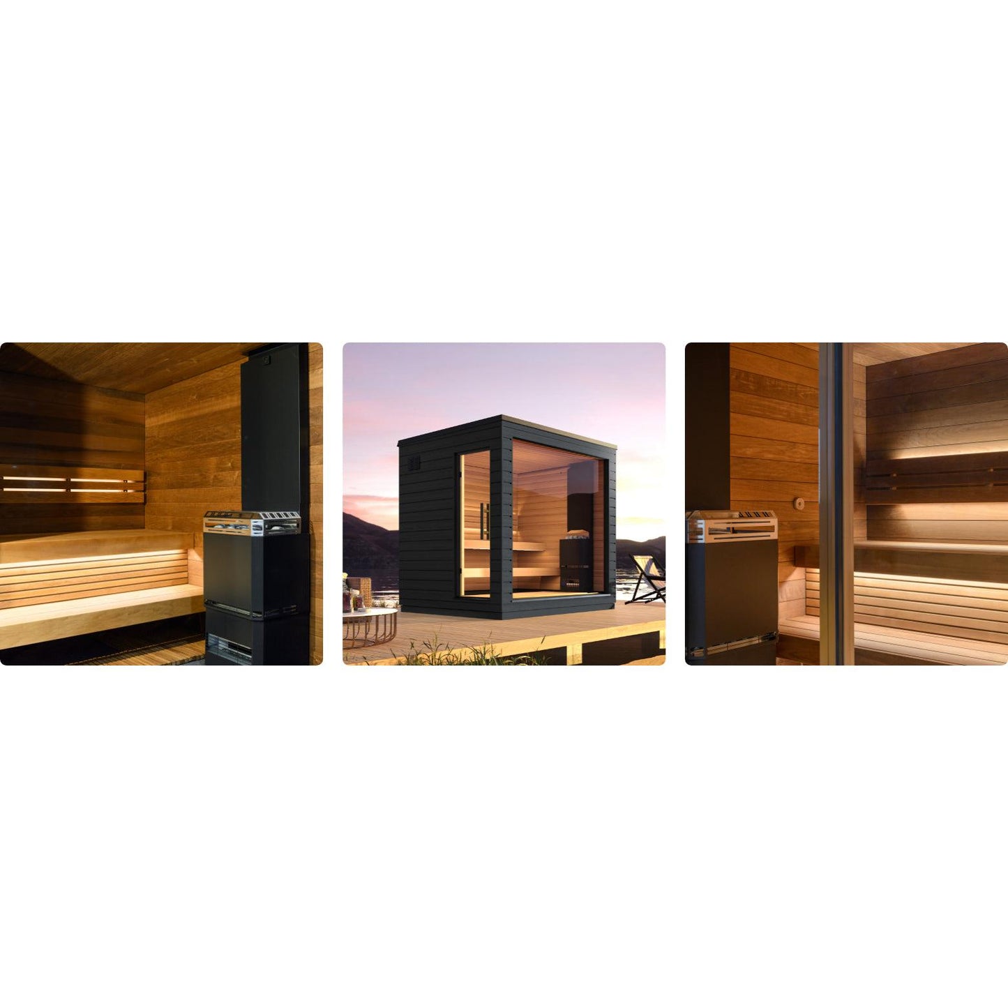 SaunaLife Garden Series Model G6 Pre-Assembled Outdoor Home Sauna (Up to 5 Persons)