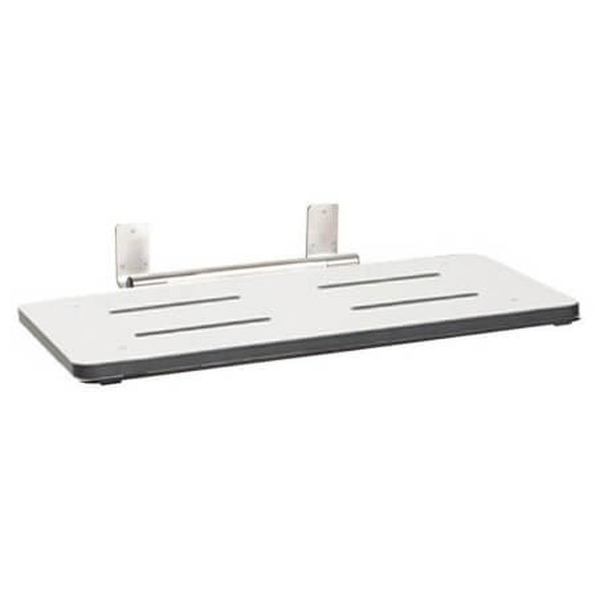 Seachrome Signature Series Catalina 29" W x 17" D White One Piece Solid Phenolic Frameless Folding Tub Seat