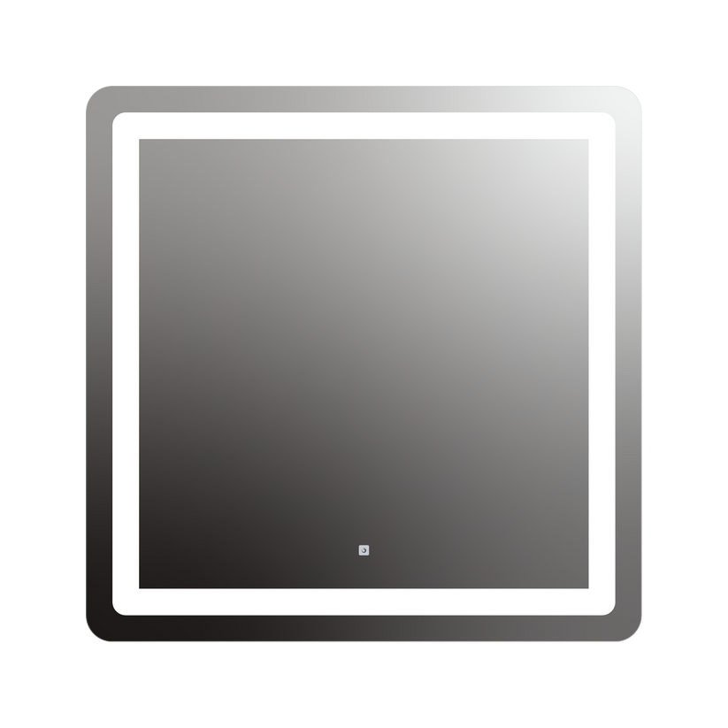 Seura Allegro 42" W x 42" H Touch Control Dimming Rounded Rectangle LED Lighted Mirror