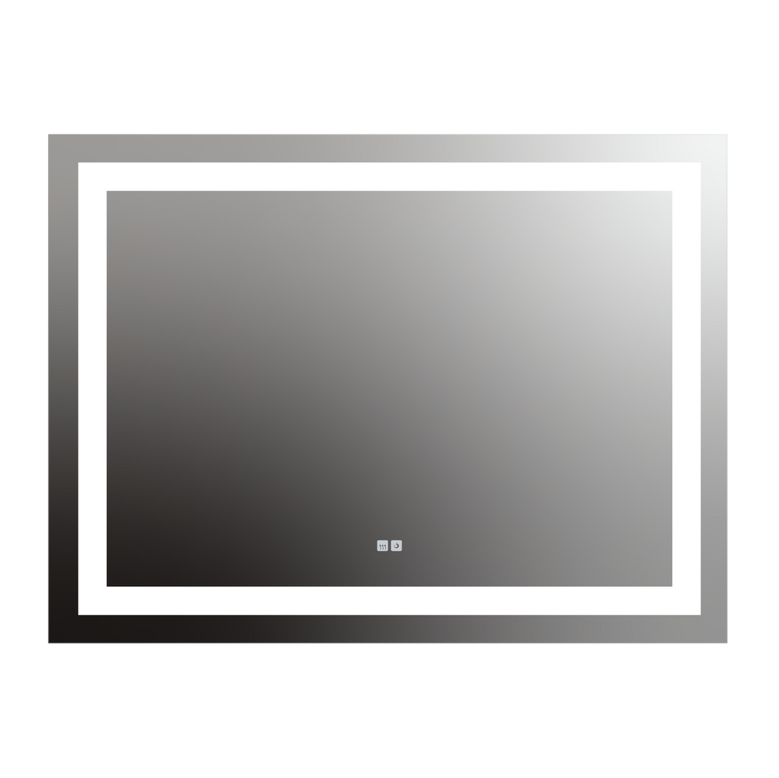Seura Allegro 48" W x 36" H Touch Control Dimming and Defogger LED Lighted Mirror With Slim Housing