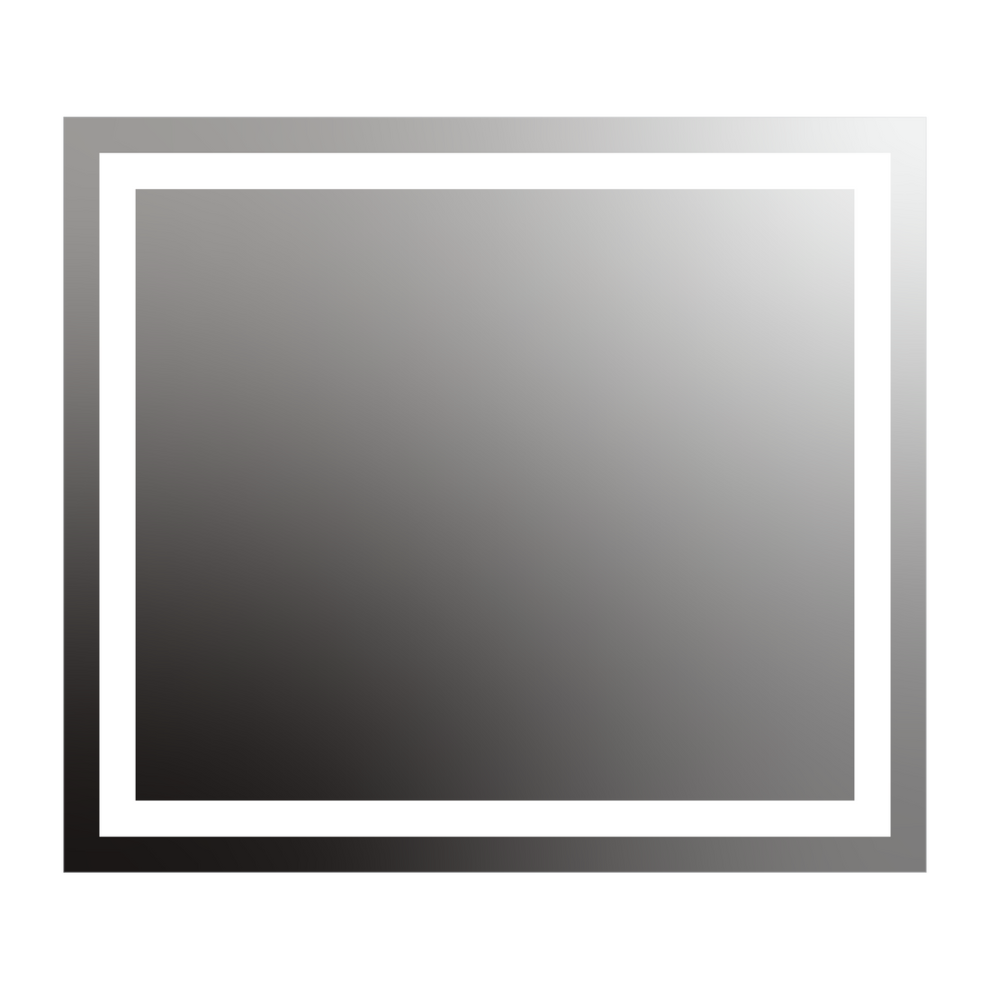 Seura Allegro 48" W x 42" H Wall Switch Dimming LED Lighted Mirror With Slim Housing