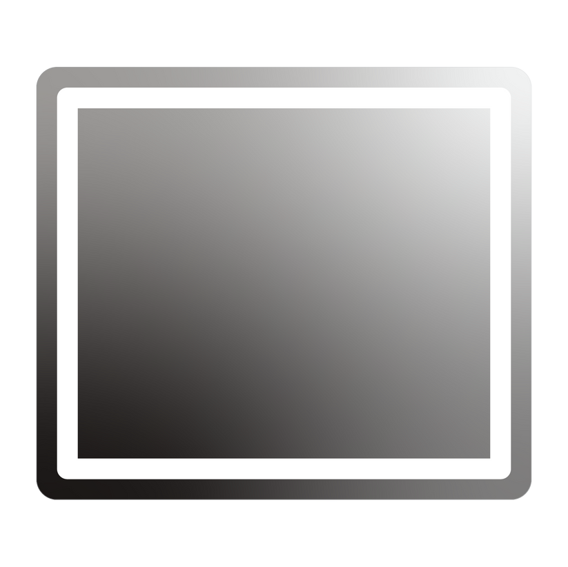 Seura Allegro 48" W x 42" H None Dimming Rounded Rectangle LED Lighted Mirror