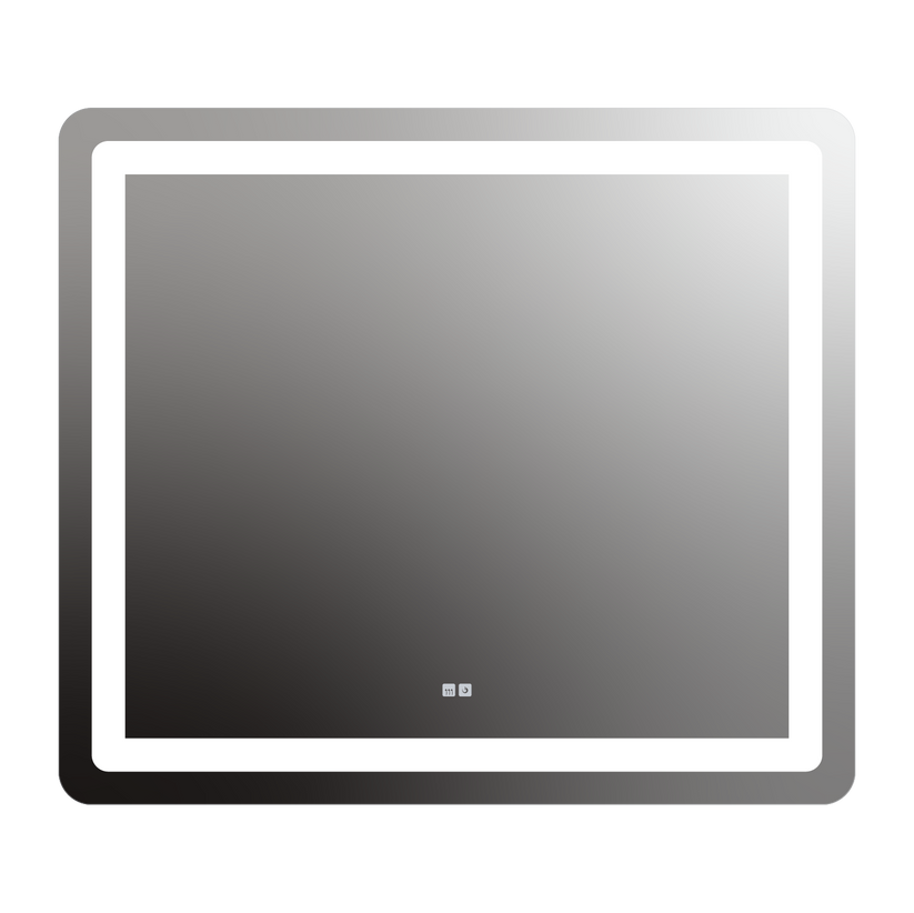 Seura Allegro 48" W x 42" H Touch Control Dimming and Defogger Rounded Rectangle LED Lighted Mirror