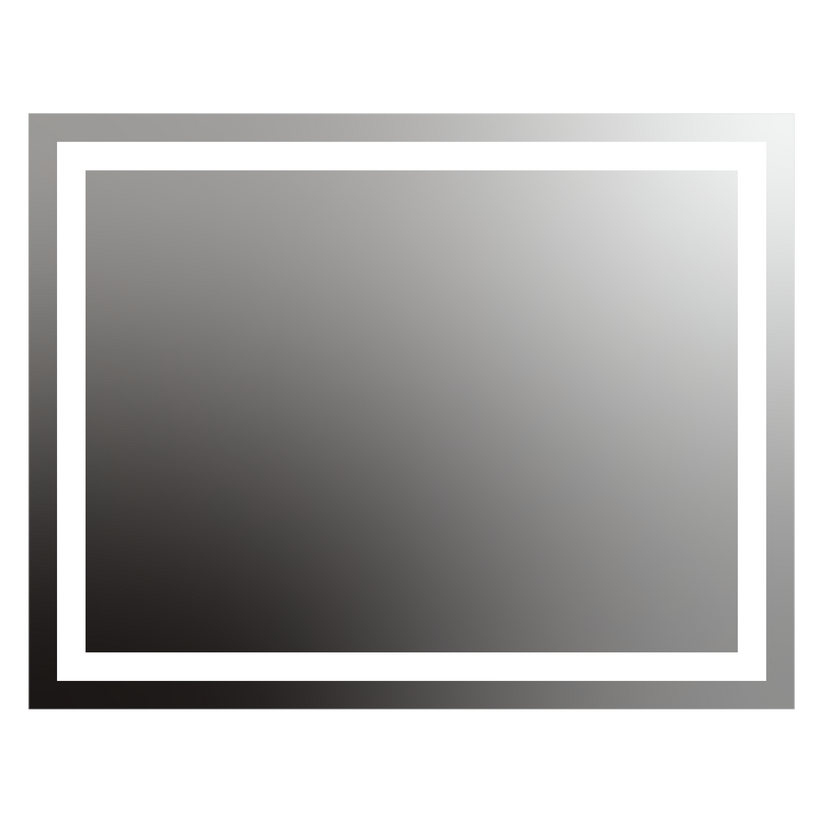 Seura Allegro 54" W x 42" H Wall Switch Dimming LED Lighted Mirror With Slim Housing