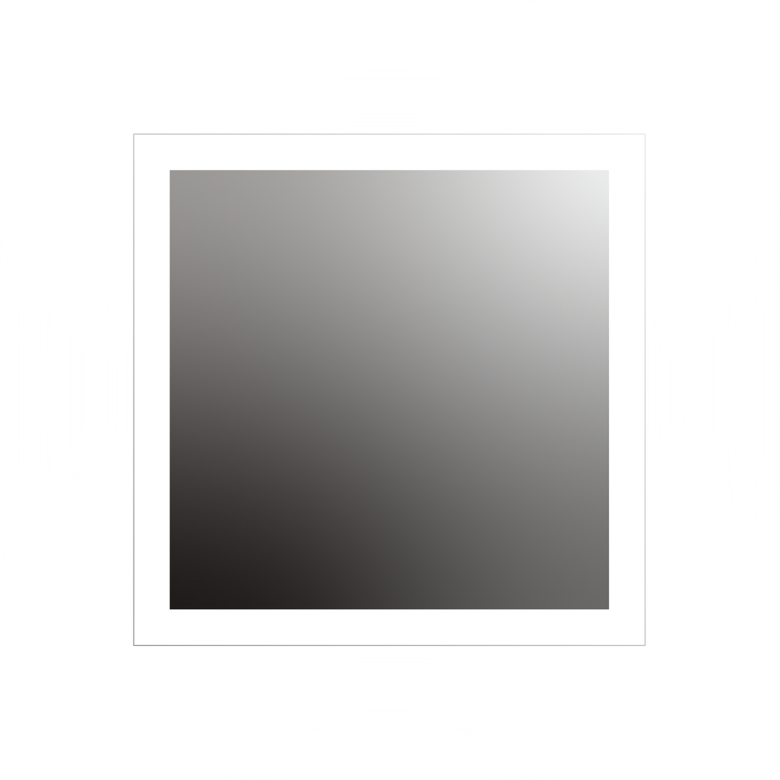 Seura Forte 36" W x 36" H Touch Control Dimming Rounded Rectangular LED Lighted Mirror