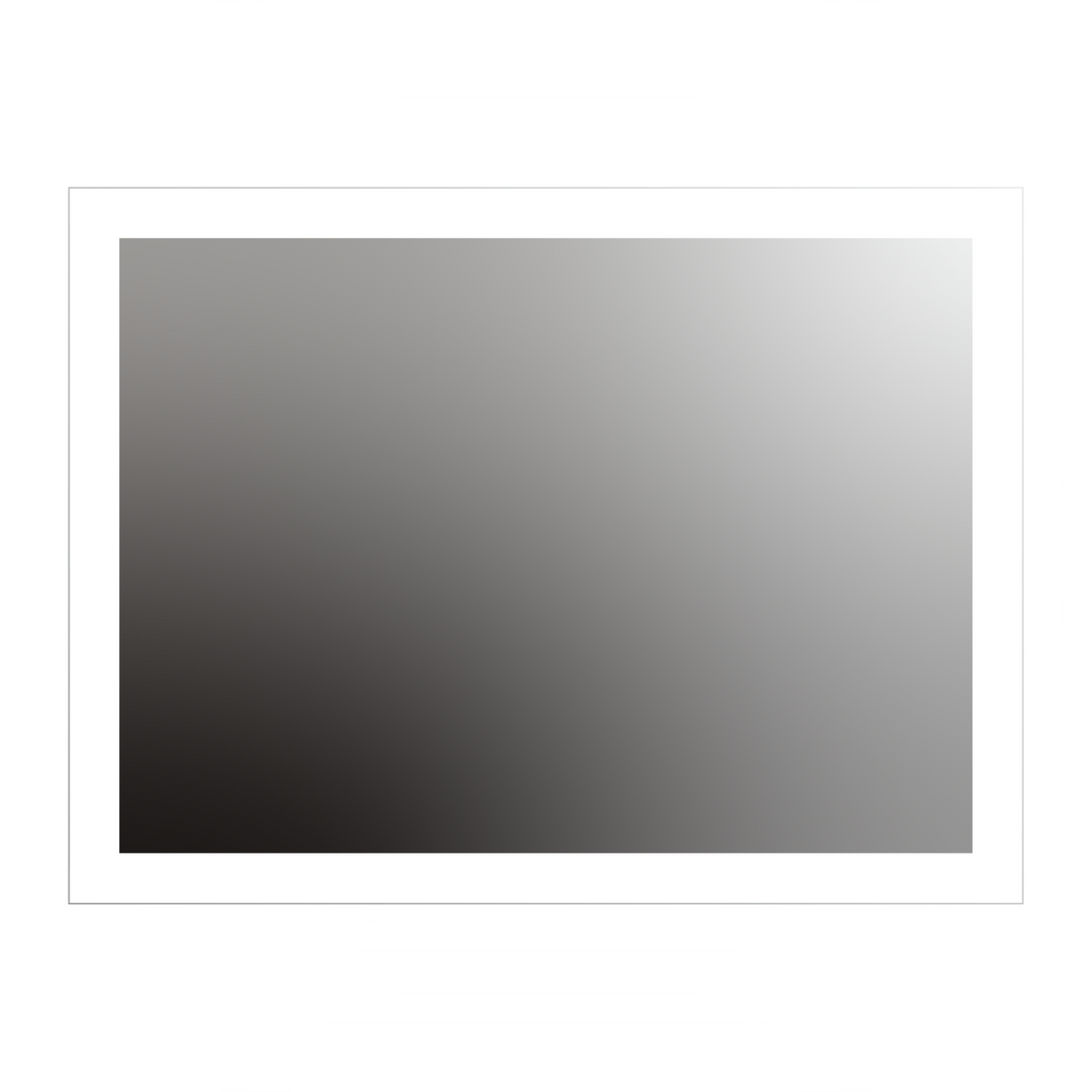 Seura Forte 48" W x 36" H Wall Switch Dimming Rounded Rectangular LED Lighted Mirror
