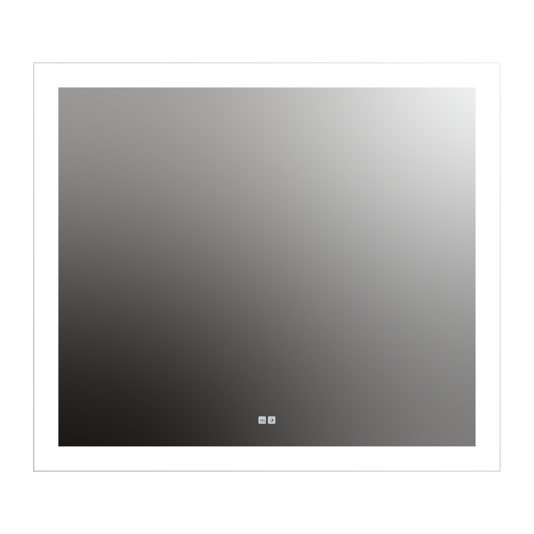 Seura Forte 48" W x 42" H Touch Control Dimming and Defogger Rounded Rectangular LED Lighted Mirror