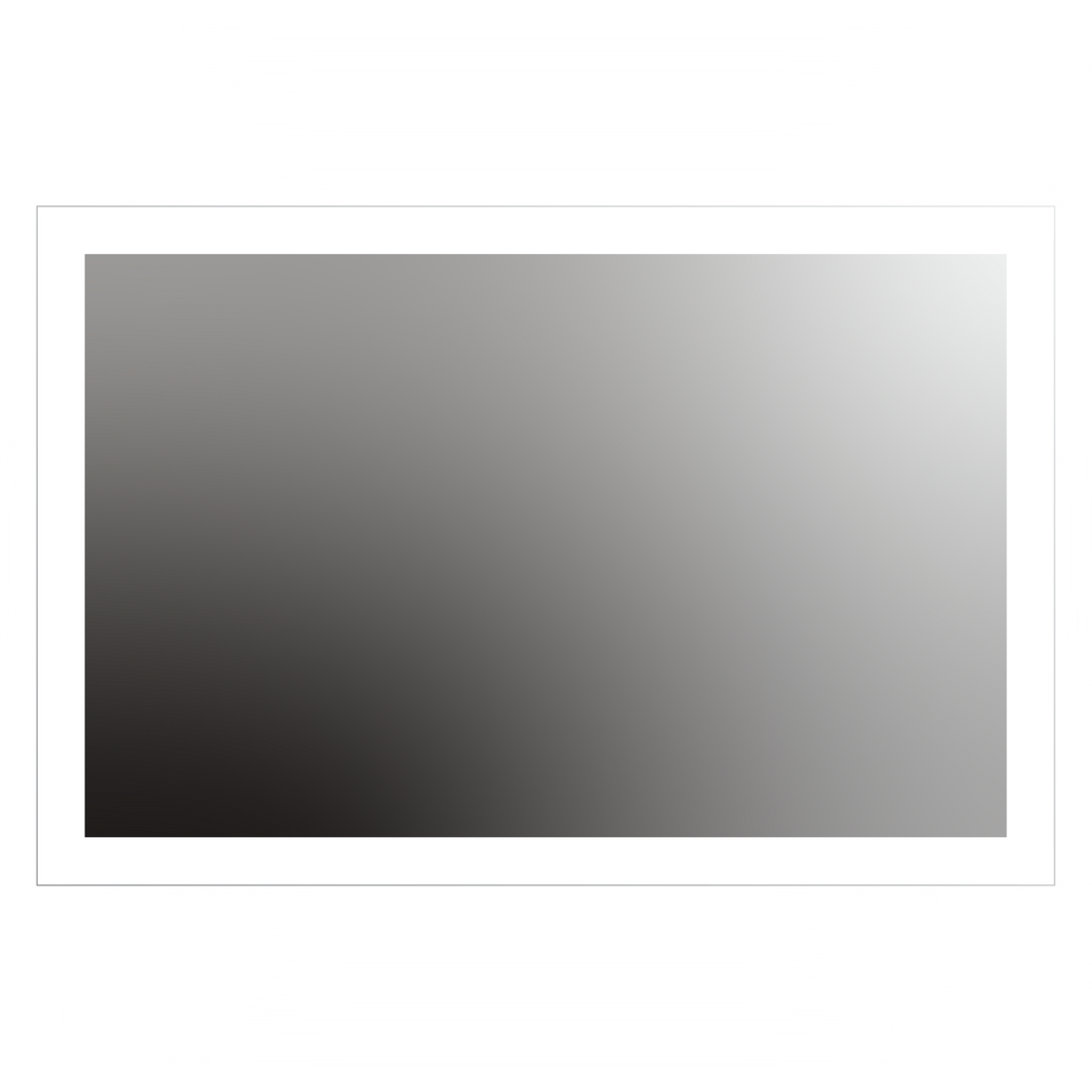 Seura Forte 54" W x 36" H Wall Switch Dimming Rounded Rectangular LED Lighted Mirror