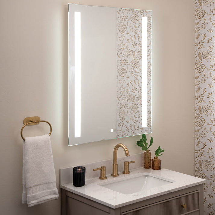 Seura Legato 28" x 36" Wall-Mounted LED Lighted Mirror