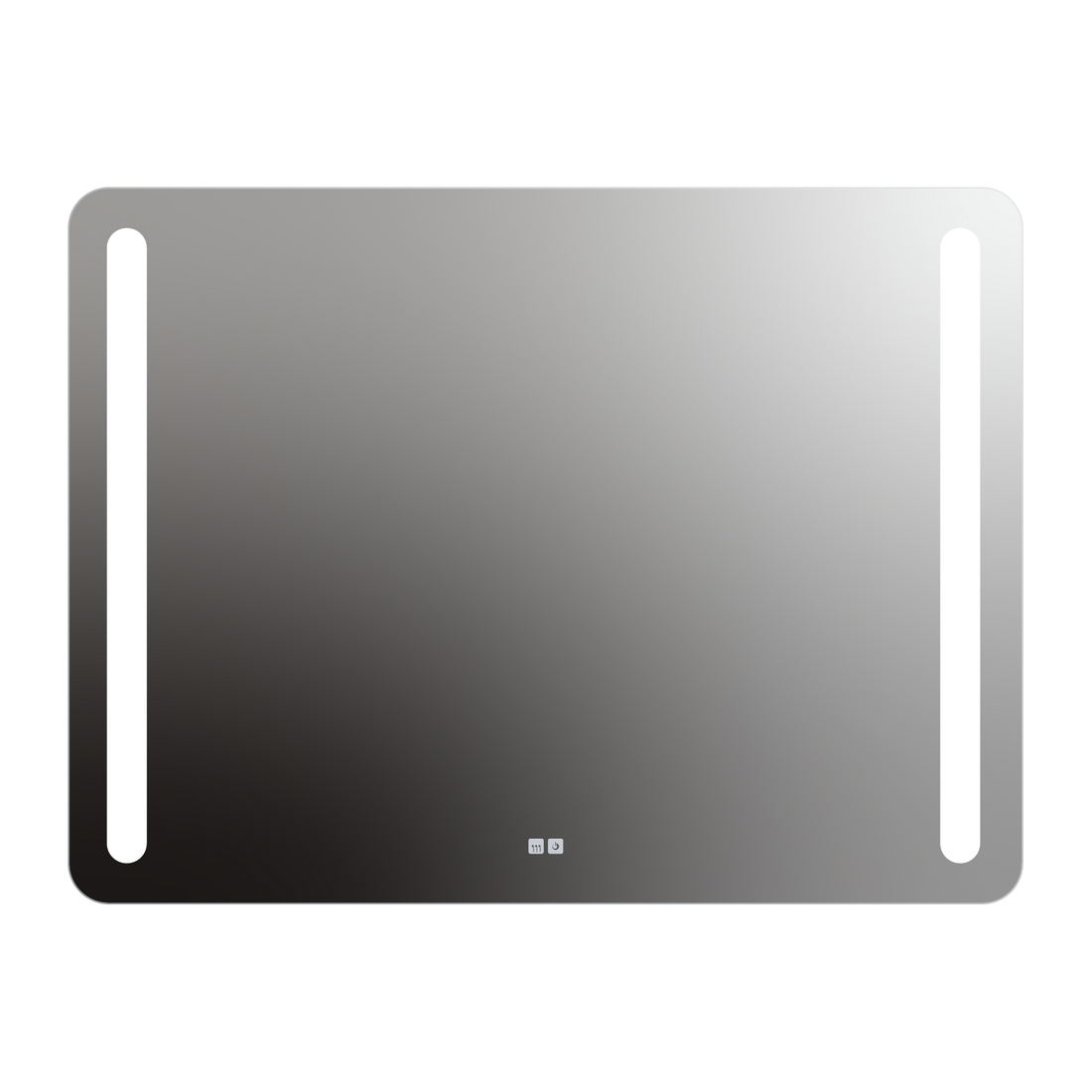 Seura Lumin 48" W x 36" H Touch Control Dimming and Defogger Rounded Rectangle LED Lighted Mirror