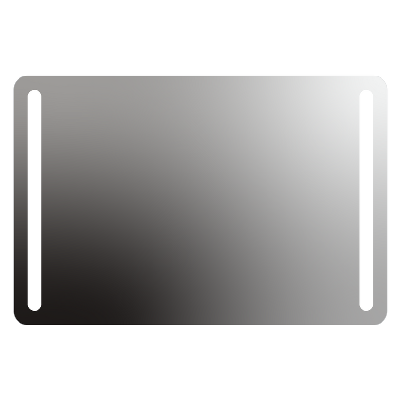 Seura Lumin 54" W x 36" H Wall Switch Dimming Rounded Rectangle LED Lighted Mirror