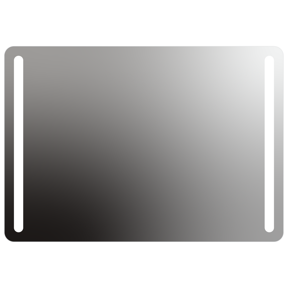 Seura Lumin 60" W x 42" H Wall Switch Dimming Rounded Rectangle LED Lighted Mirror