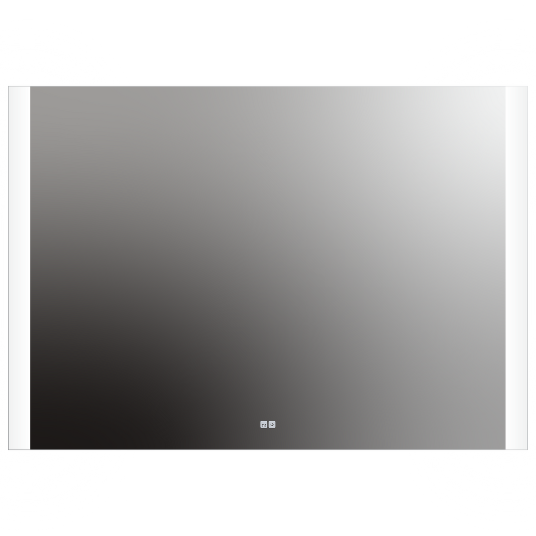 Seura Veda 60" W x 42" H Touch Control Dimming and Defogger LED Lighted Rounded Rectangle Mirror