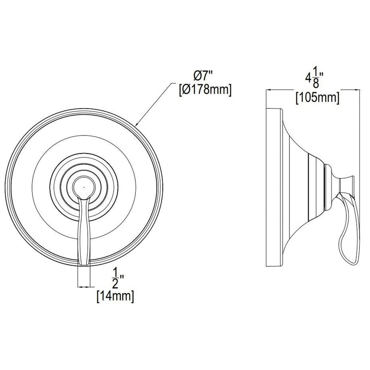 Speakman Chelsea CPT-10000-P Brushed Nickel Shower Valve Trim