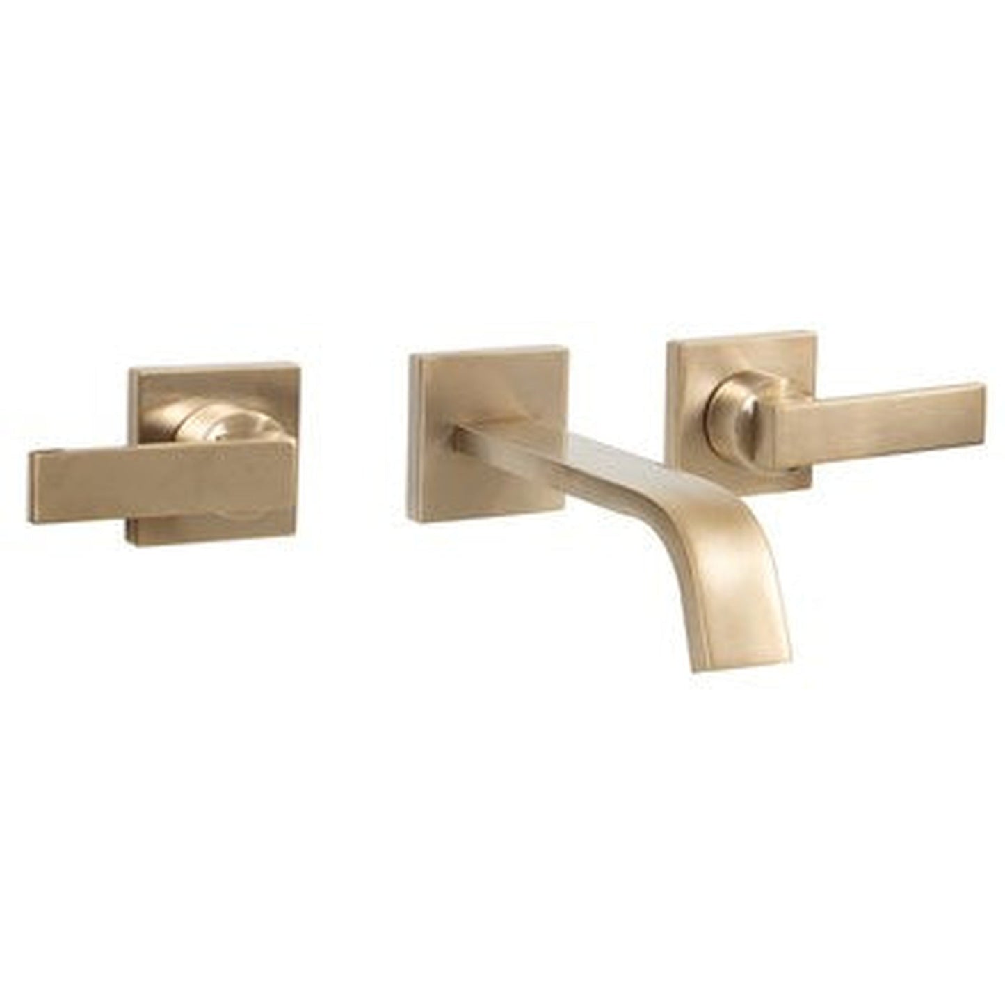 Speakman Lura 1.2 GPM Platform Lever Handles Brushed Bronze Wall Mounted Faucet