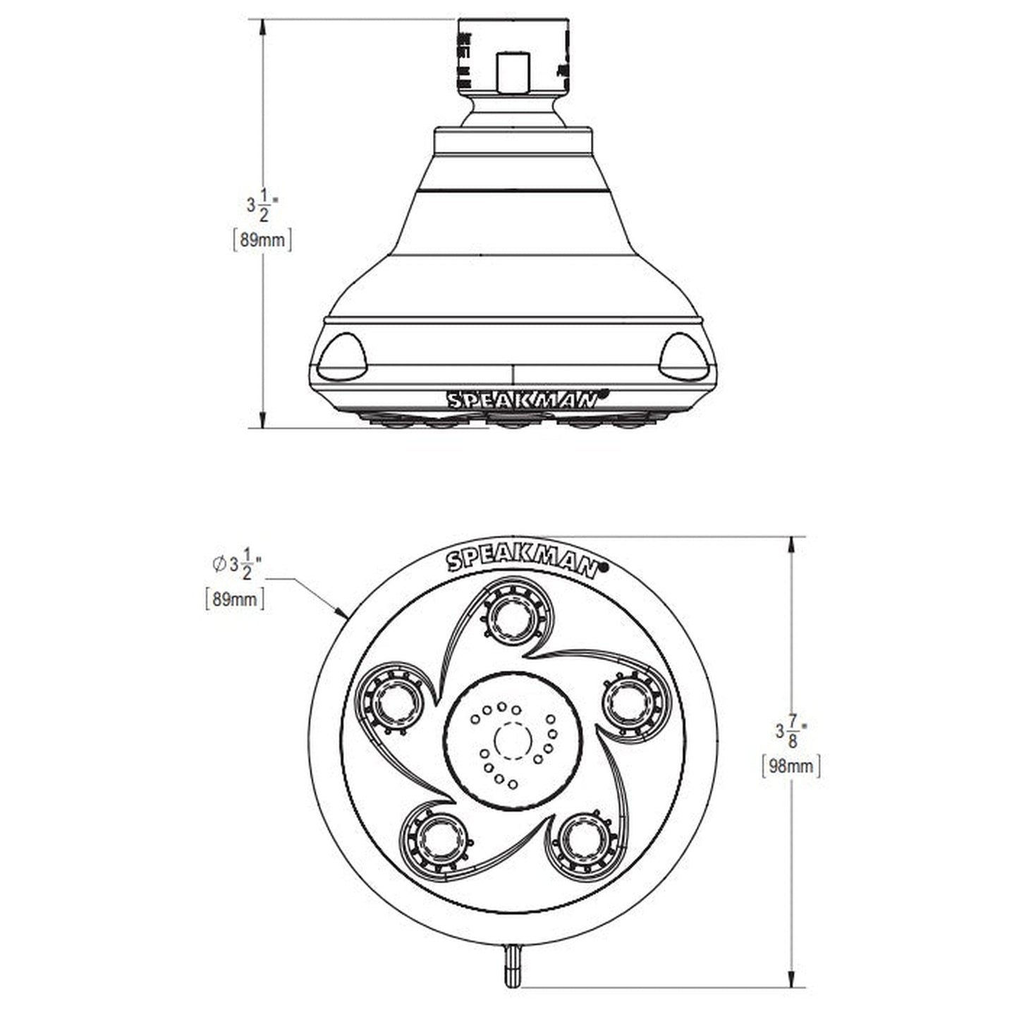 Speakman Napa 2.0 GPM Polished Chrome Showerhead