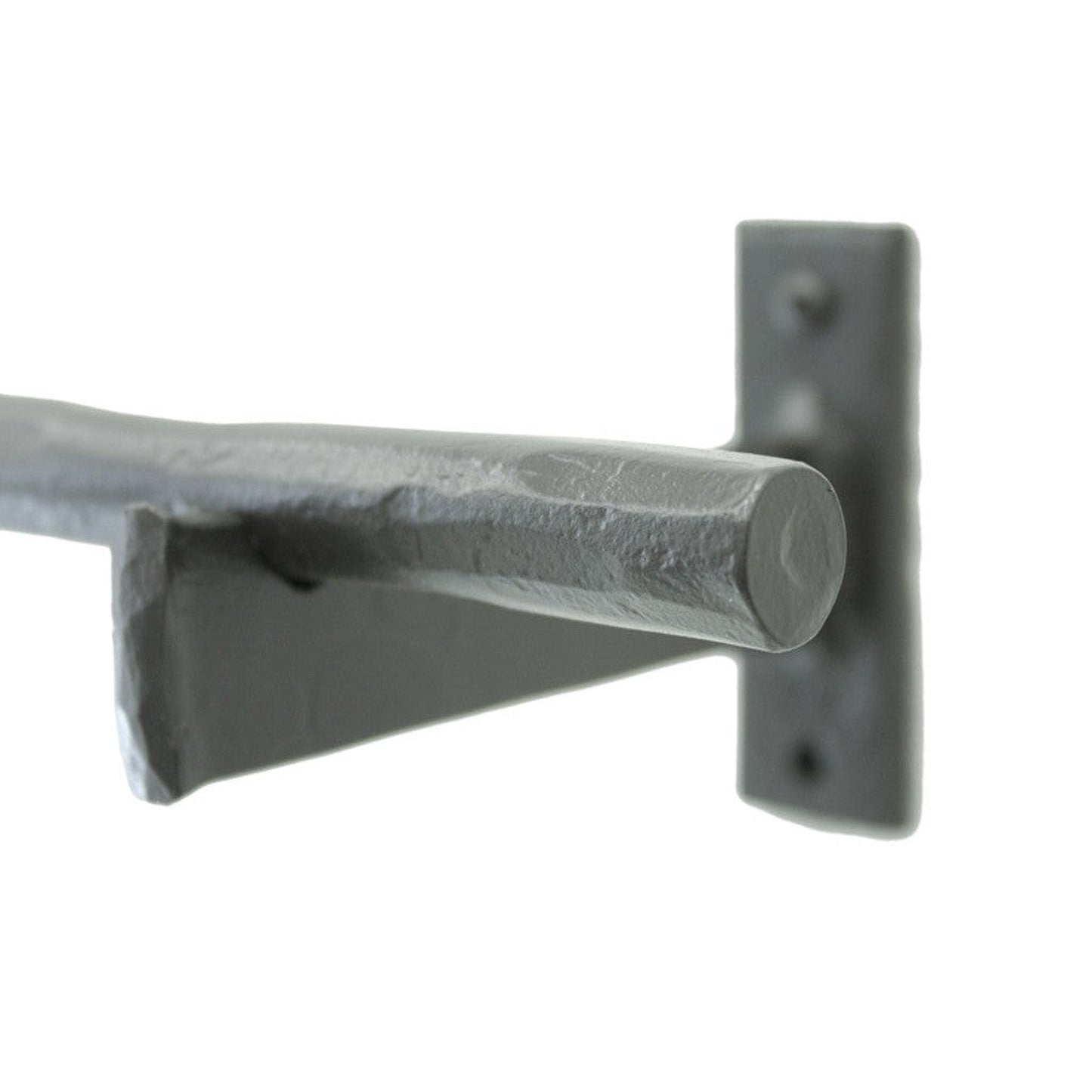 Stone County Ironworks Ranch 24" Hand Rubbed Bronze Iron Towel Bar With Copper Iron Accent