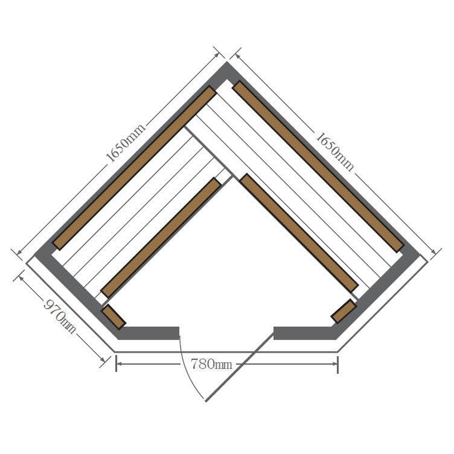 SunRay Bristol Bay 4-Person Red Cedar Wood Indoor Infrared Sauna With 10 Carbon Nano Heaters