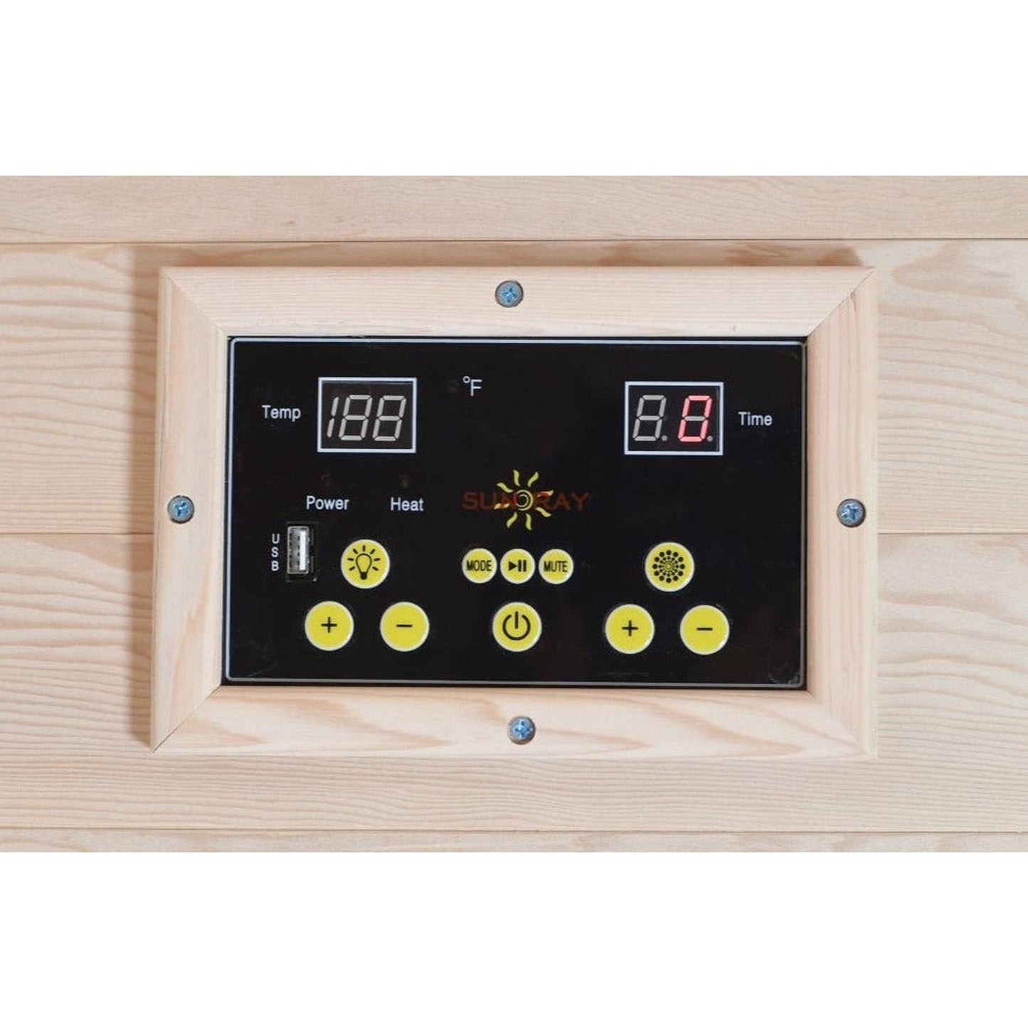 SunRay Freeport 3-Person Outdoor Traditional Sauna In Hemlock Wood With Electric Heater