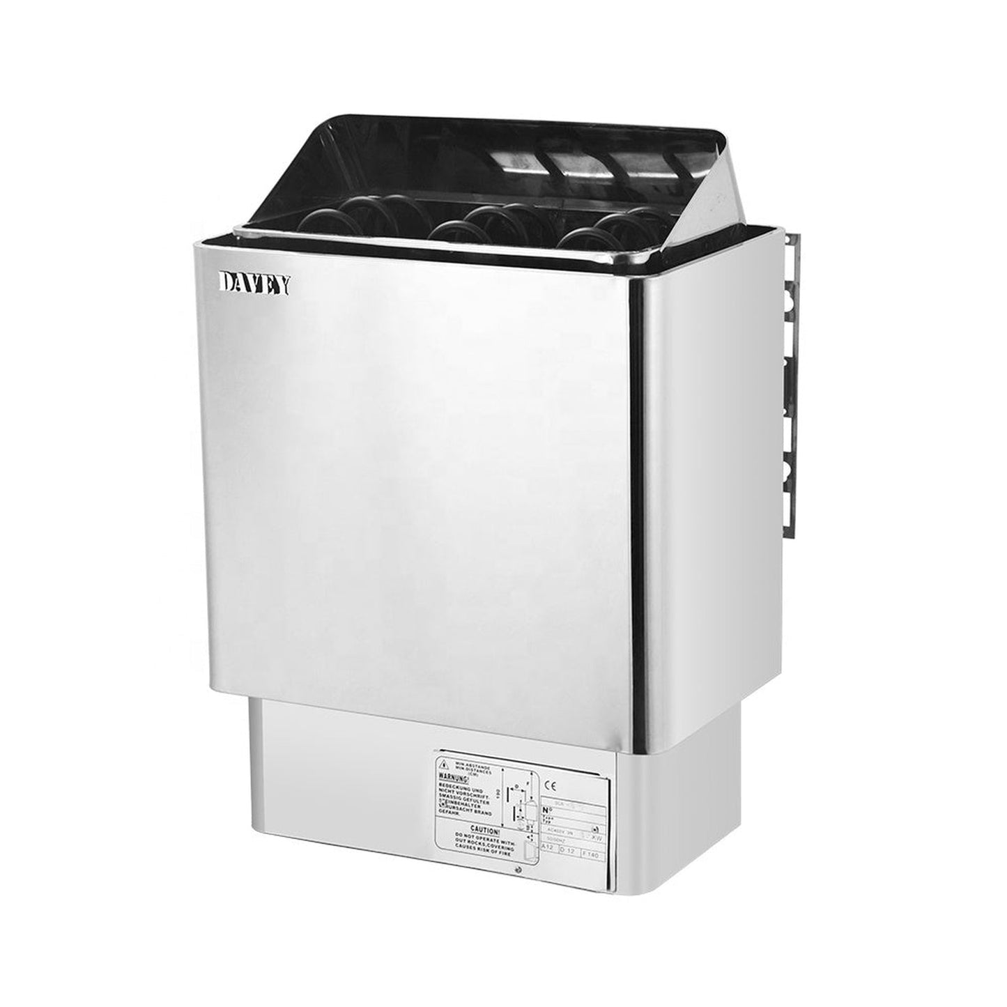 SunRay Southport 3-Person Indoor Traditional Sauna In Hemlock Wood With 3.5 kW Davey heater