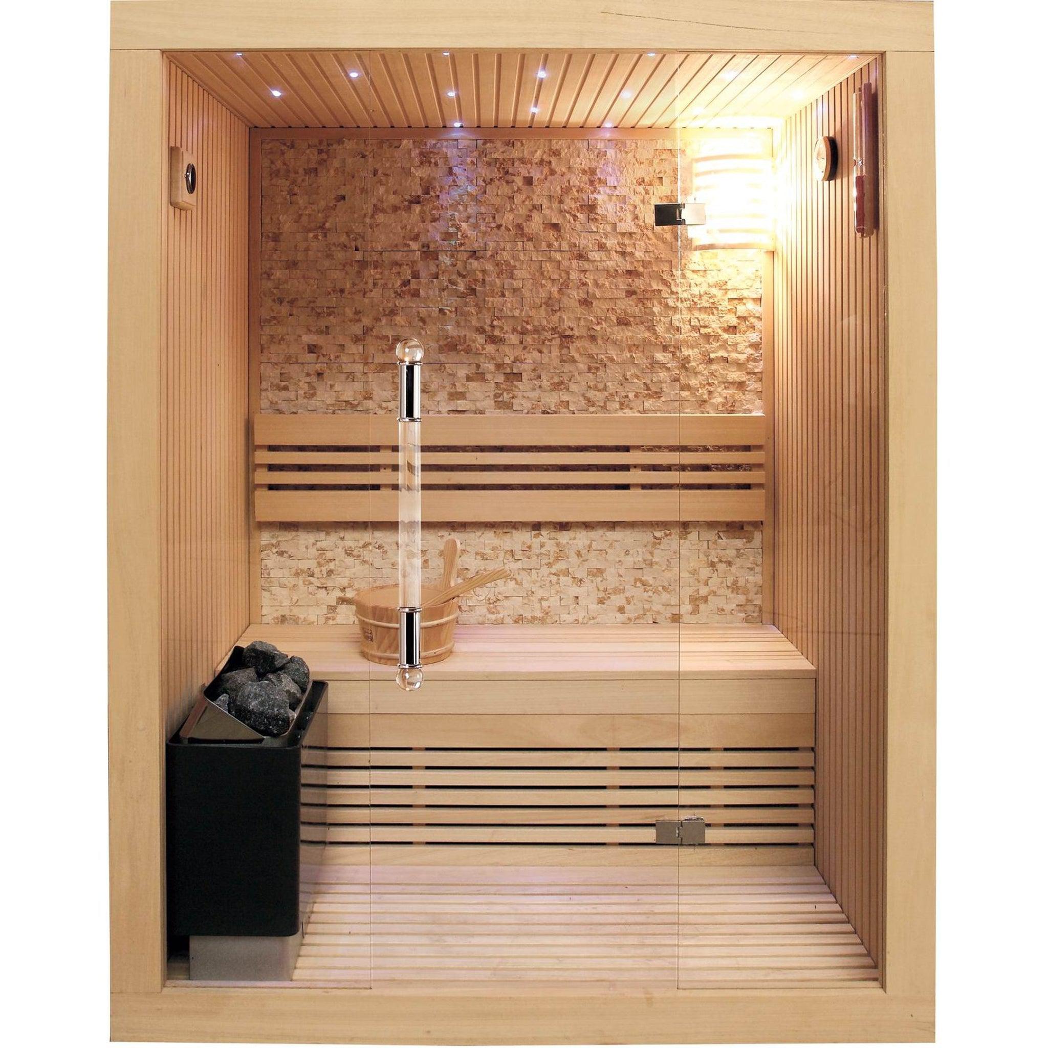 SunRay Westlake 3 Person Luxury Indoor Traditional Sauna With