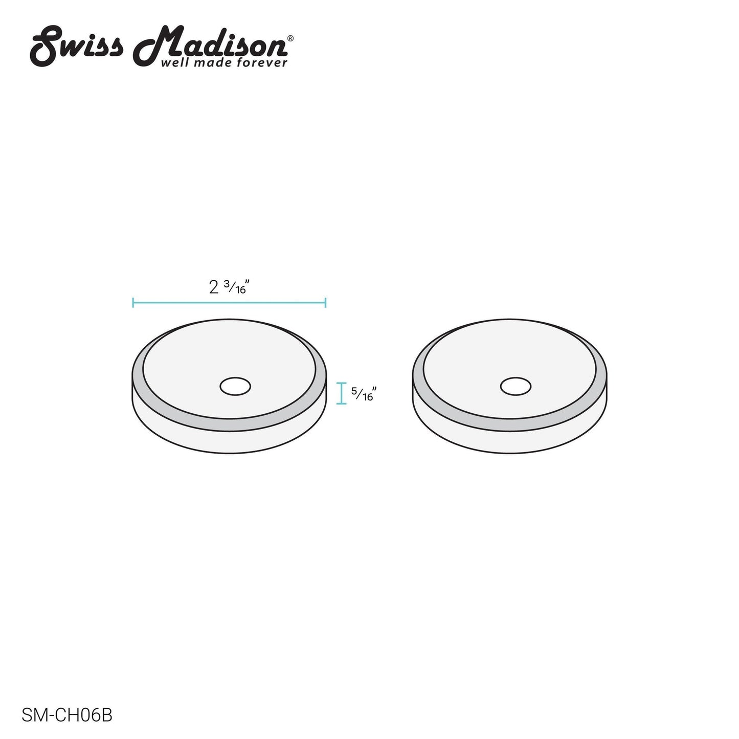 Swiss Madison Black Toilet Hardware For SM-WT442, SM-WT450, SM-WT455, SM-WT514, SM-WT530