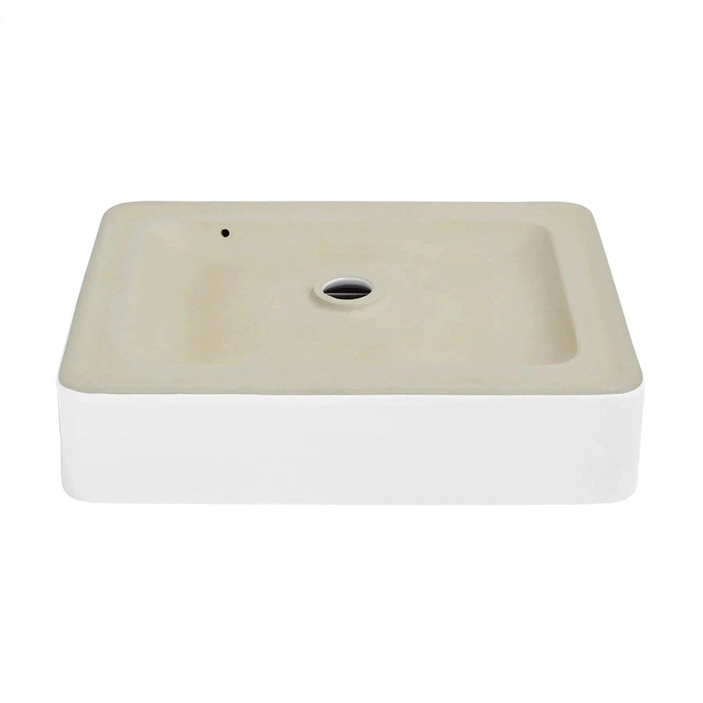Swiss Madison Concorde 20" x 16" White Rectangle Ceramic Vessel Bathroom Sink