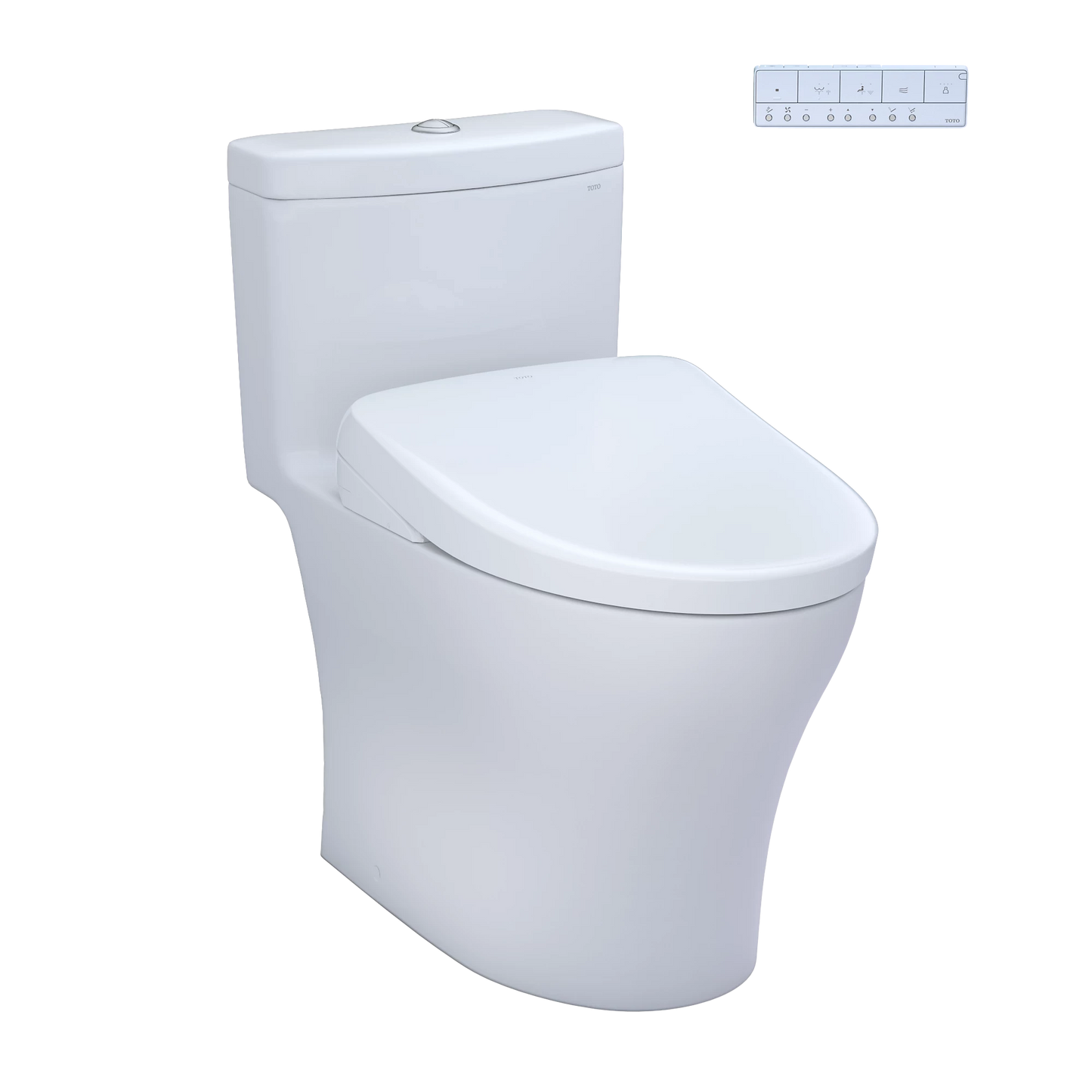 TOTO Aquia IV Cotton 1.28 / 0.9 GPF One-Piece Toilet With S7 Washlet +