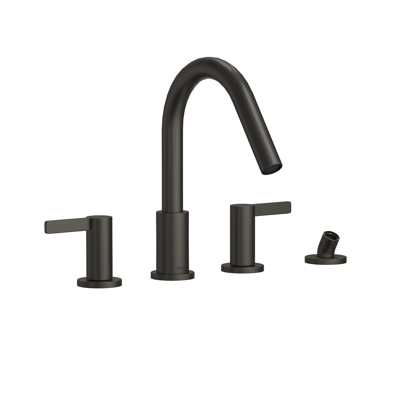 TOTO GF Matte Black Four-Hole Roman Tub Filler Trim