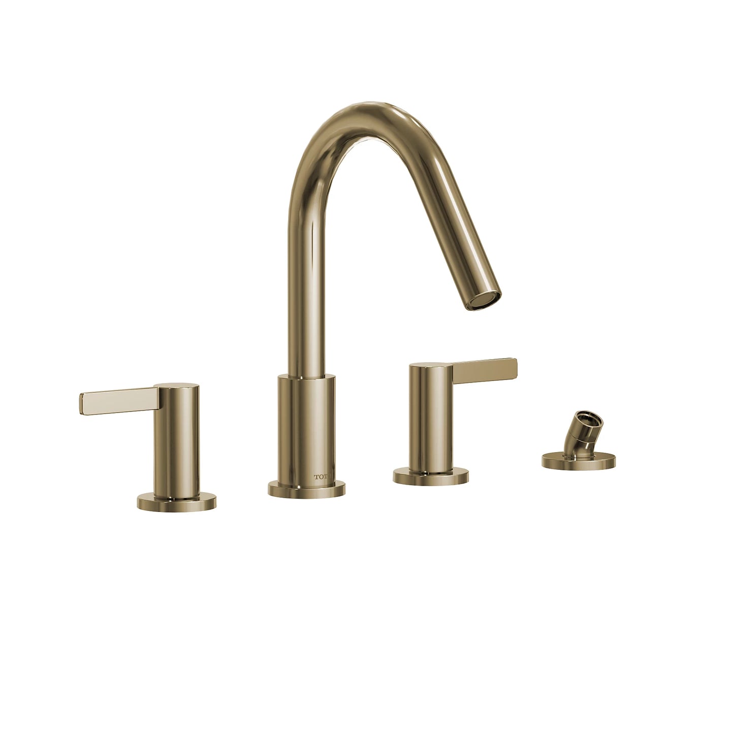 TOTO GF Polished French Gold Four-Hole Roman Tub Filler Trim
