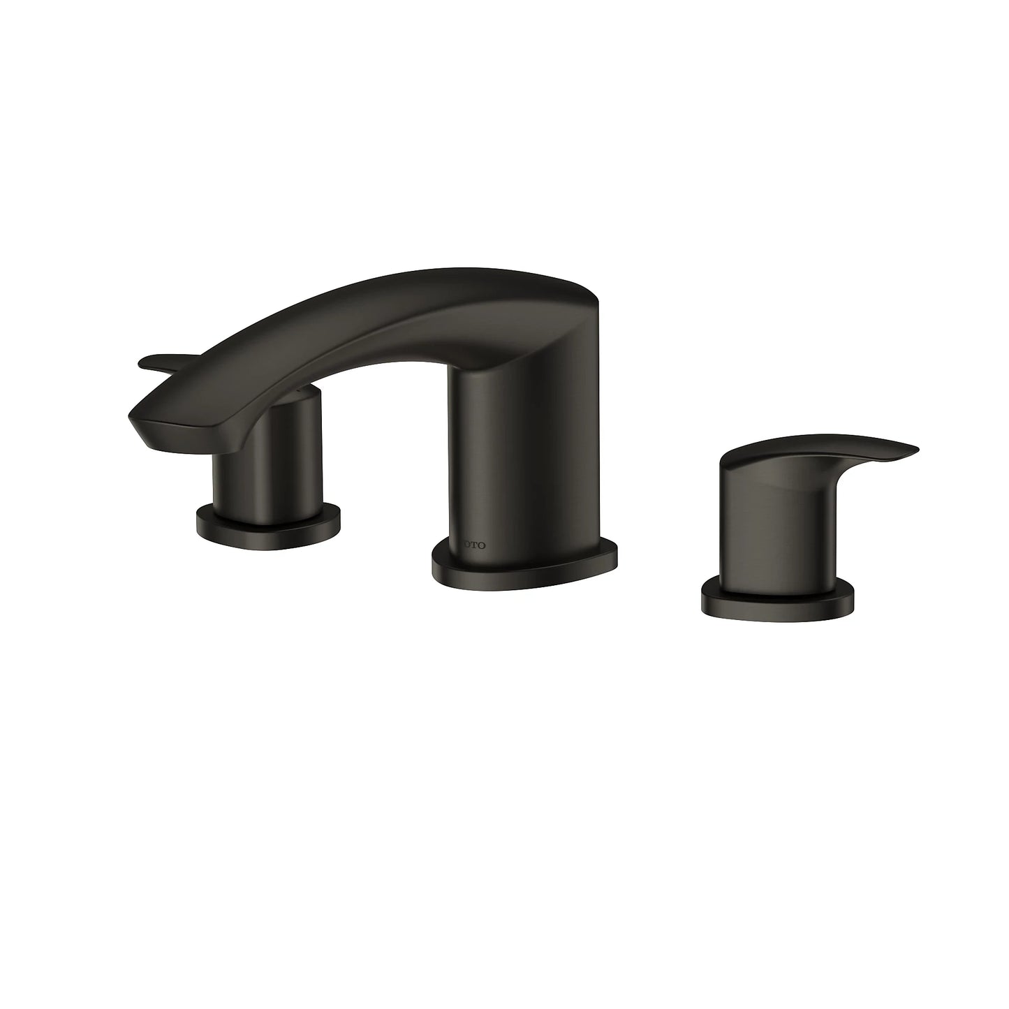 TOTO GM Matte Black Three-Hole Roman Tub Filler Trim