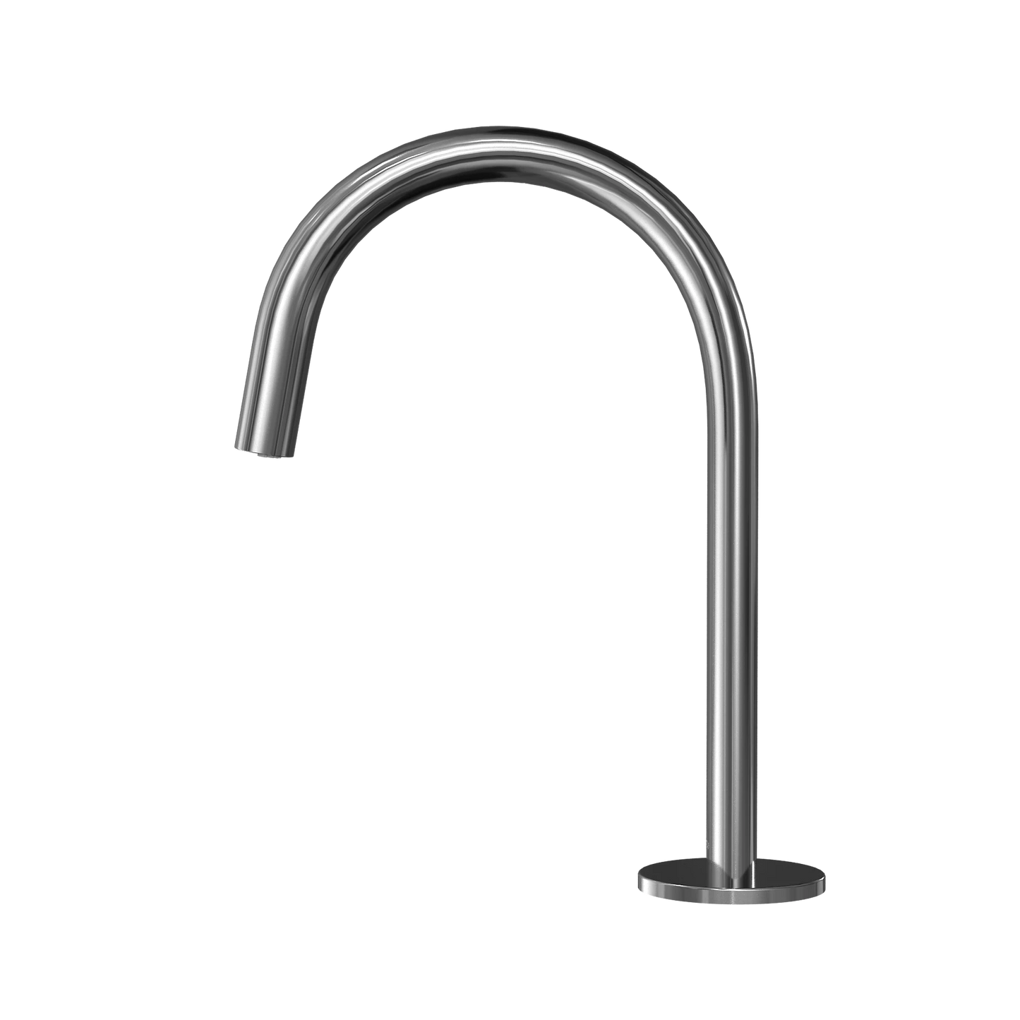 TOTO T24S51 Polished Chrome 0.5 GPM EcoPower Touchless Gooseneck Faucet With Thermo Mixing Valve