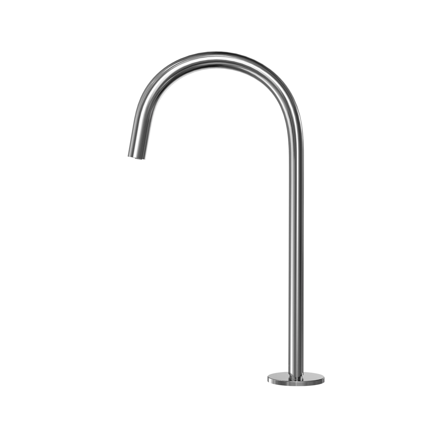 TOTO T24T51 Polished Chrome 0.5 GPM EcoPower Touchless Gooseneck Vessel Faucet With Mixing Valve