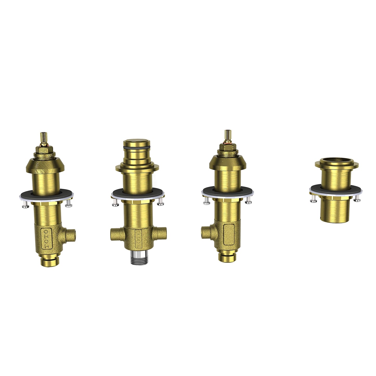 TOTO TBMV Four-Hole Roman Tub Filler Rough-In
