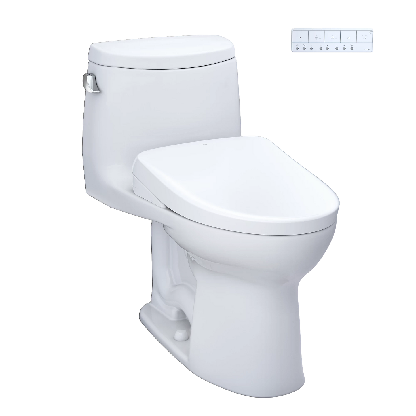 TOTO UltraMax II Cotton 1.28 GPF Auto Flush One-Piece Toilet With S7 Washlet +