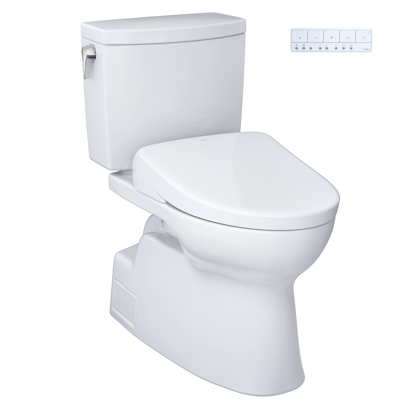 TOTO Vespin II Cotton 1G Auto-Flush Two-Piece Toilet With S7 Washlet +