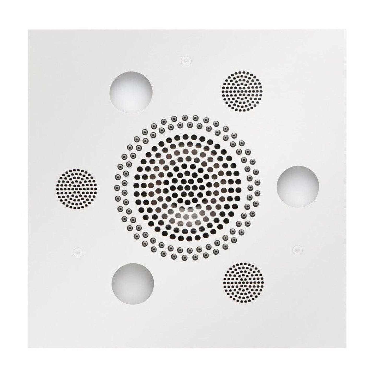 ThermaSol 10" x 10" White Finish Square Serenity Advanced Light, Sound and Rain System