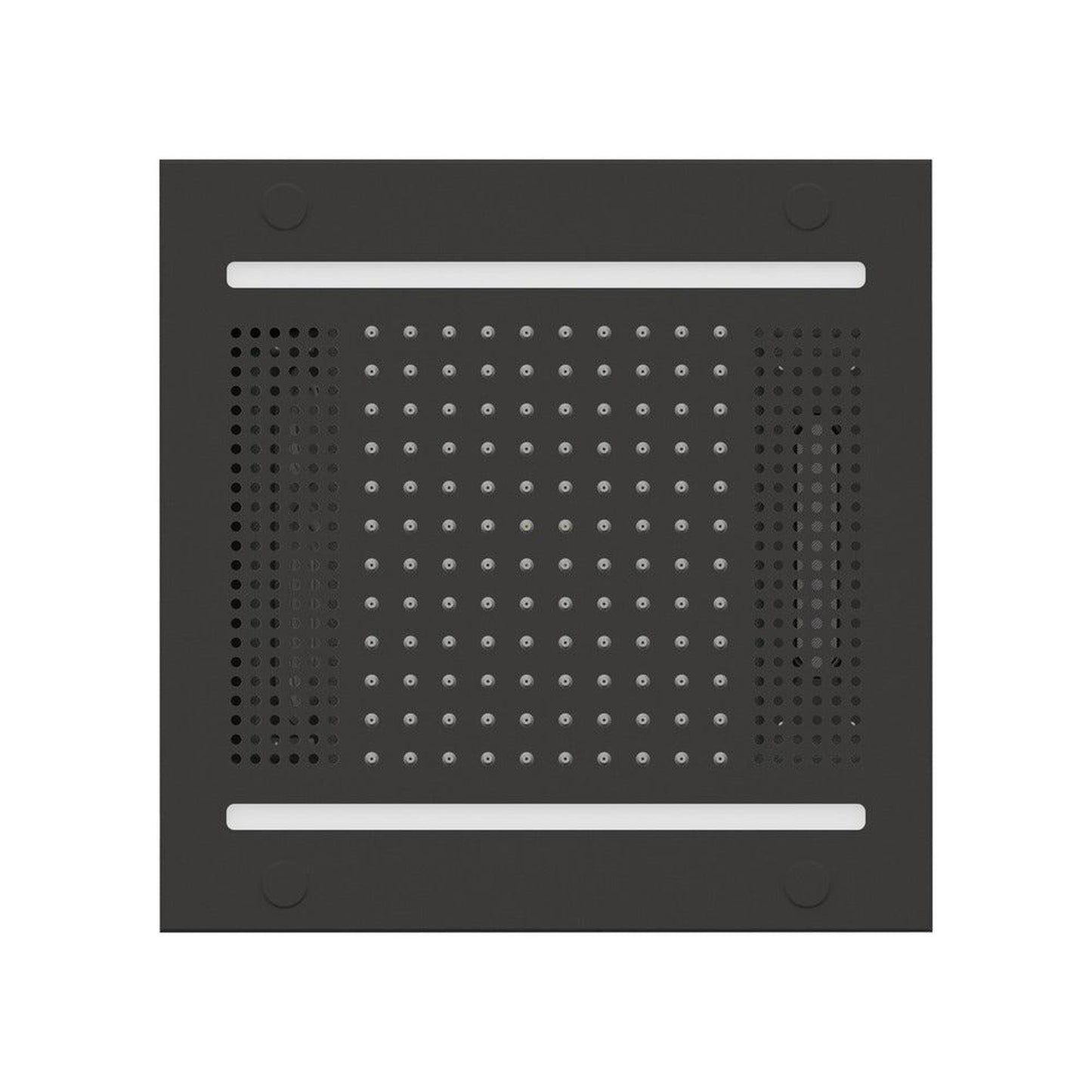 ThermaSol 14" x 14" Matte Black Finish Hydrovive Light, Sound and Rain System