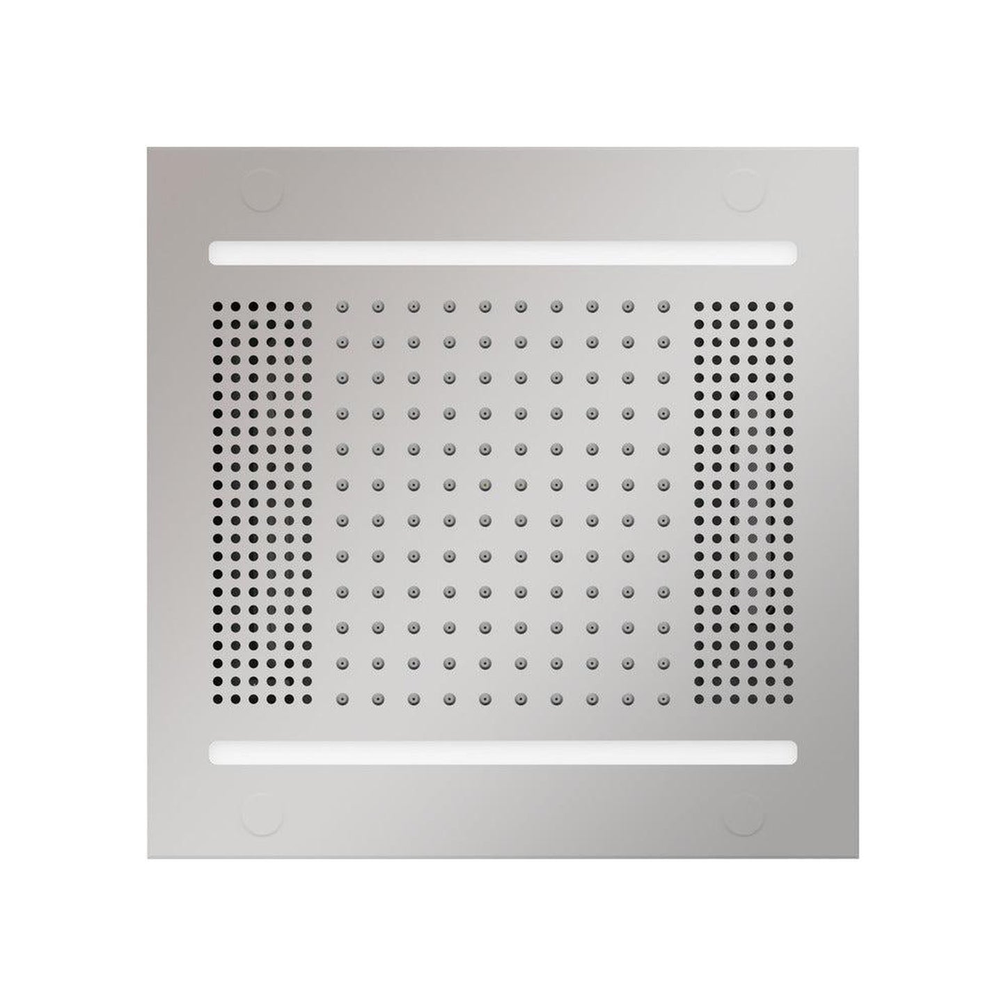 ThermaSol 14" x 14" Polished Chrome Finish Hydrovive Light, Sound and Rain System