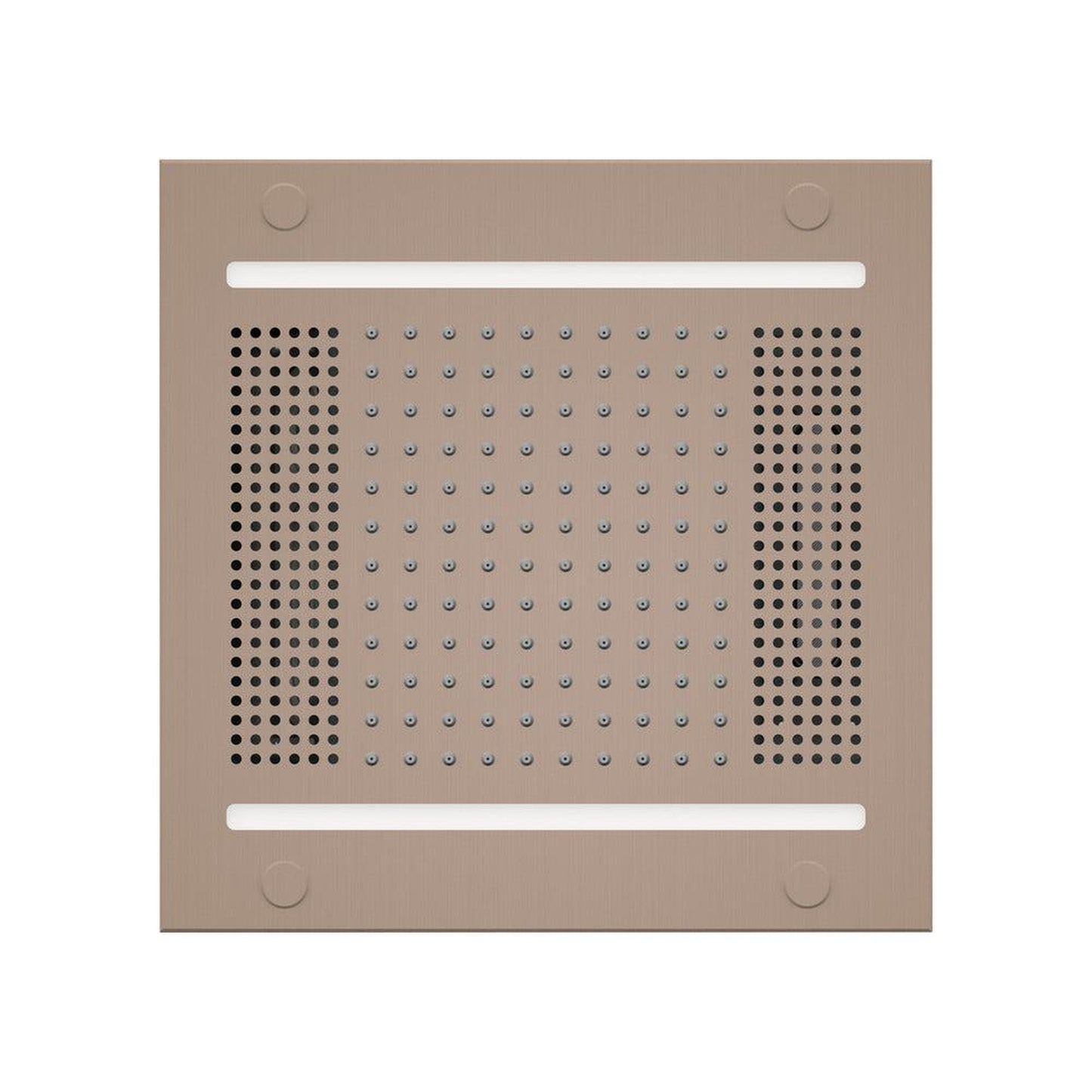 ThermaSol 14" x 14" Satin Nickel Finish Hydrovive Light, Sound and Rain System