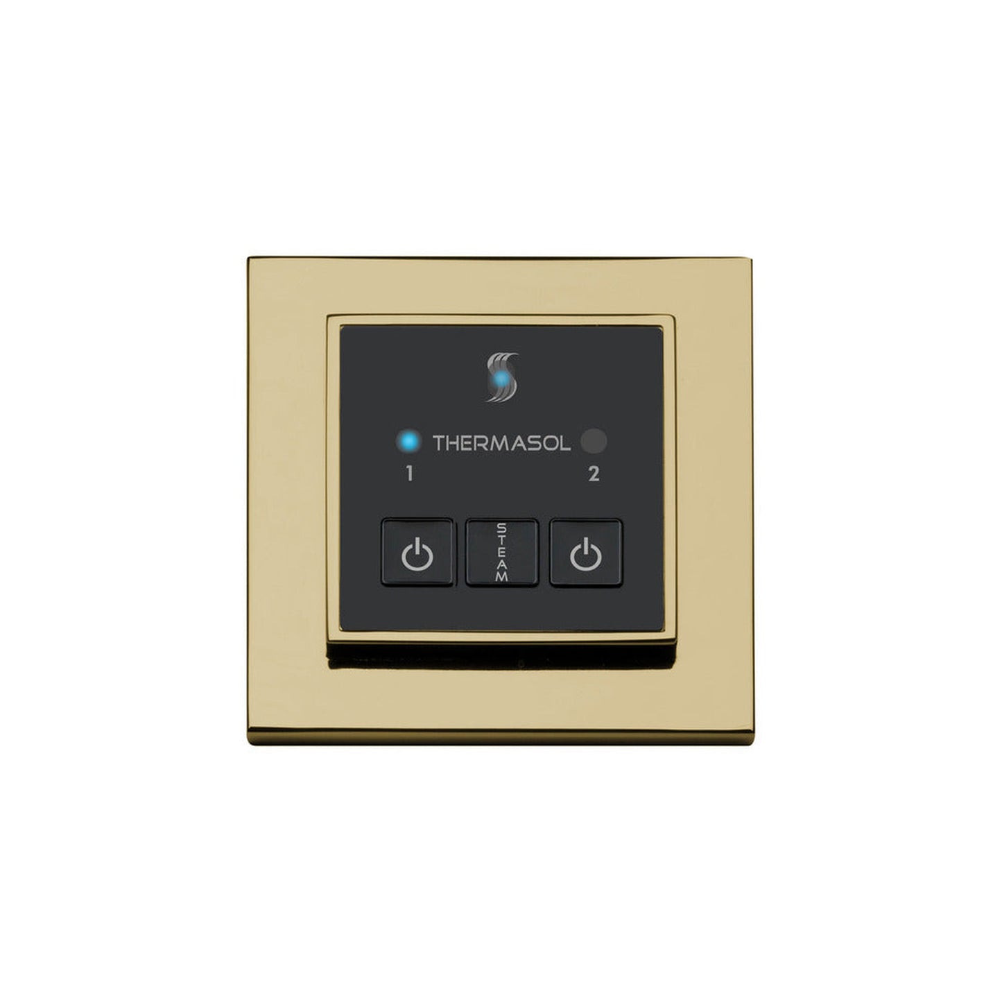 ThermaSol Polished Brass Finish Easy Start Steam Control - Square