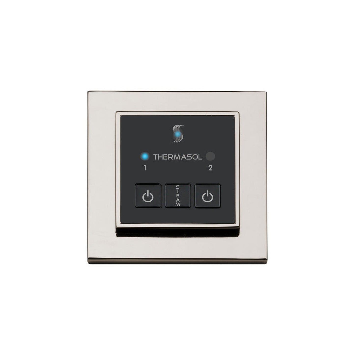 ThermaSol Polished Nickel Finish Easy Start Steam Control - Square