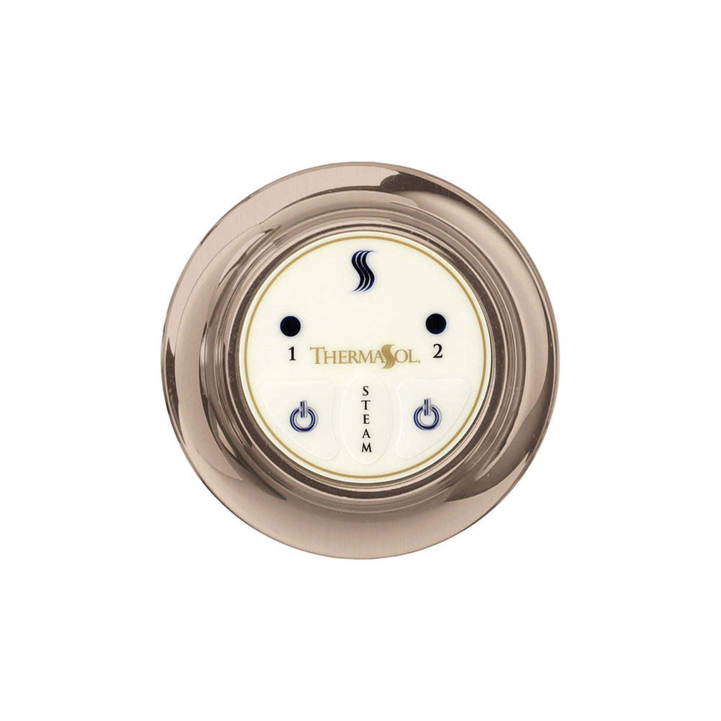 ThermaSol Satin Nickel Finish Easy Start Steam Control - Round