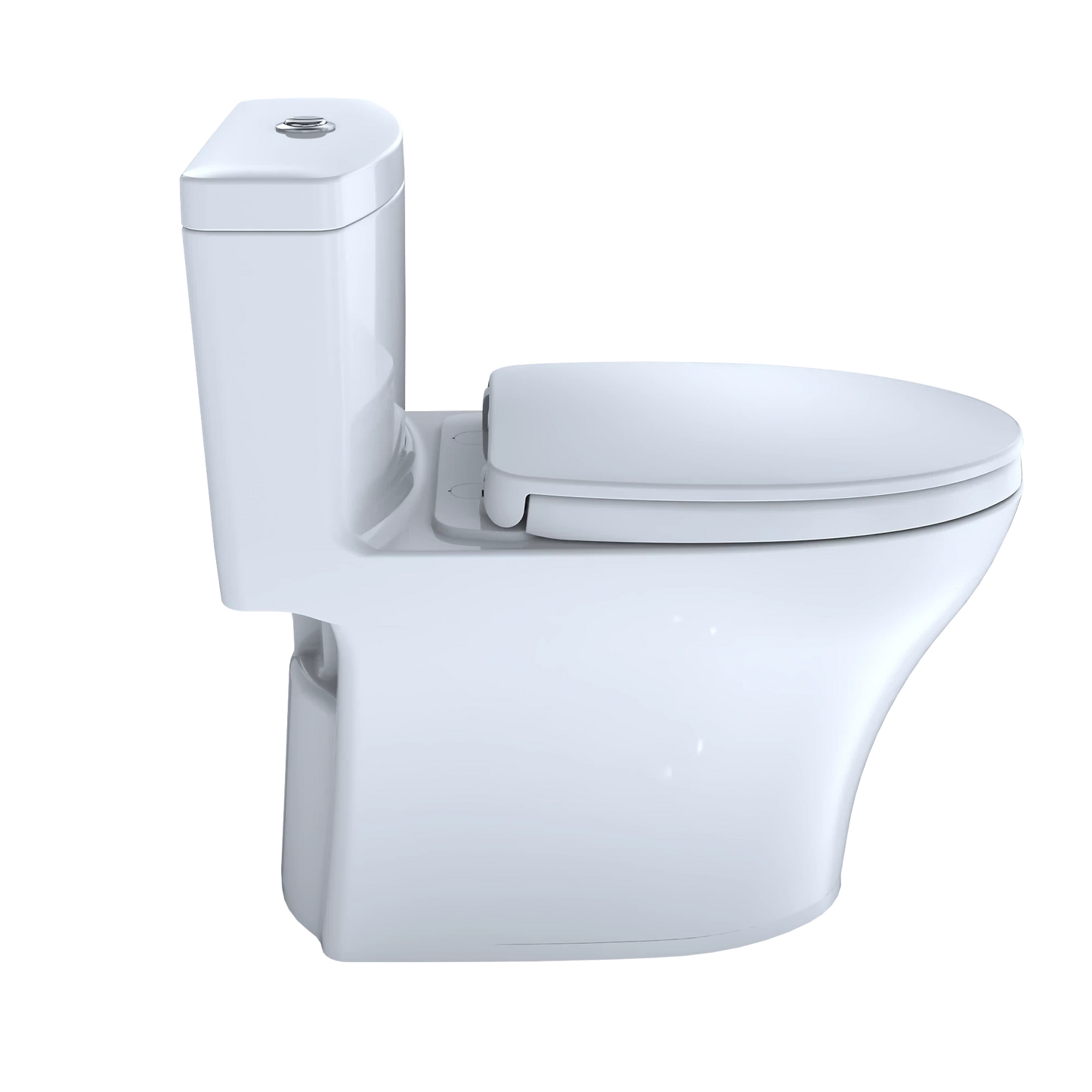 TOTO Aquia IV Cotton 1.28 and 0.9 GPF One-Piece Toilet With Washlet and Slim Seat