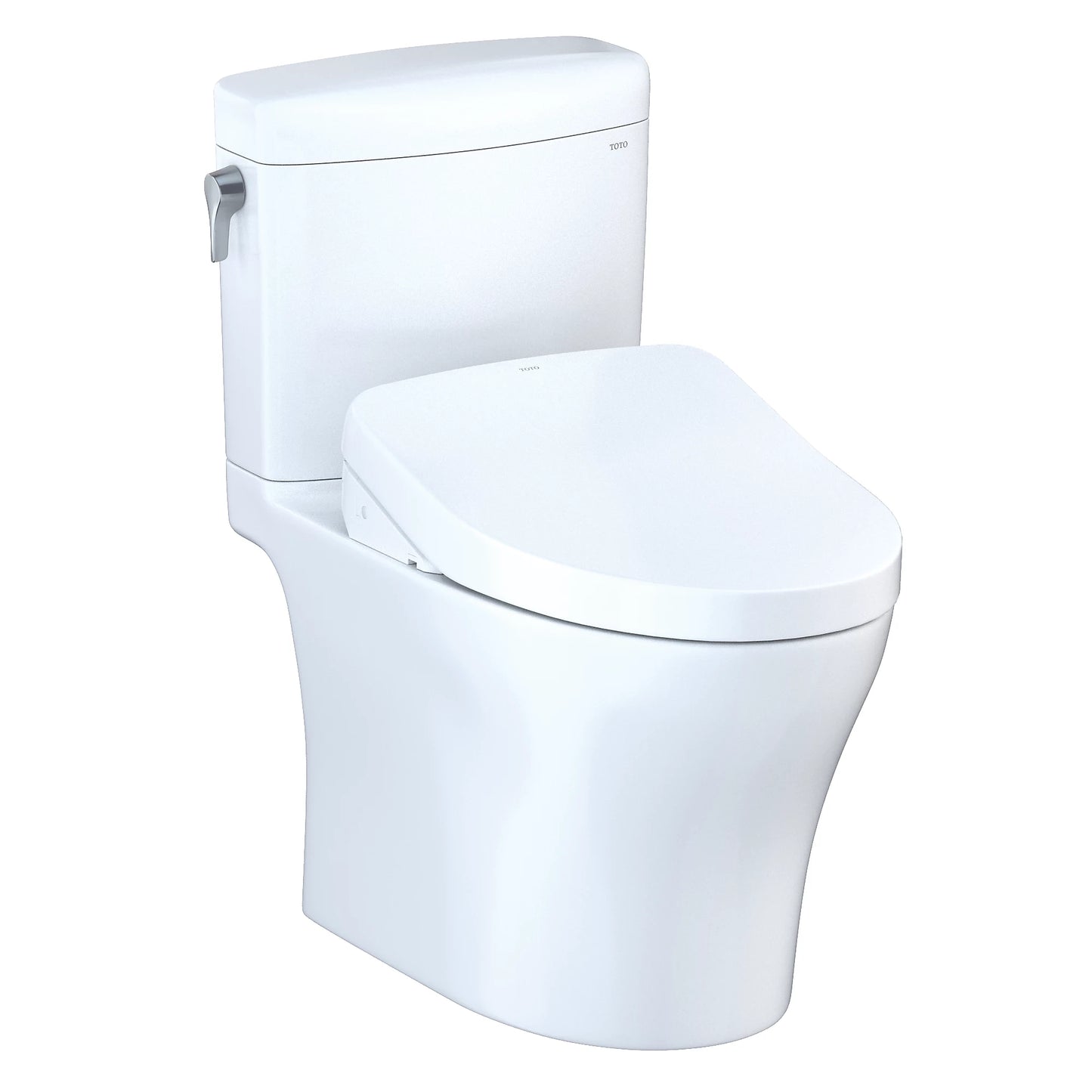 Toto Aquia IV Cube Cotton Washlet S500E Auto Flush Two Piece Toilet