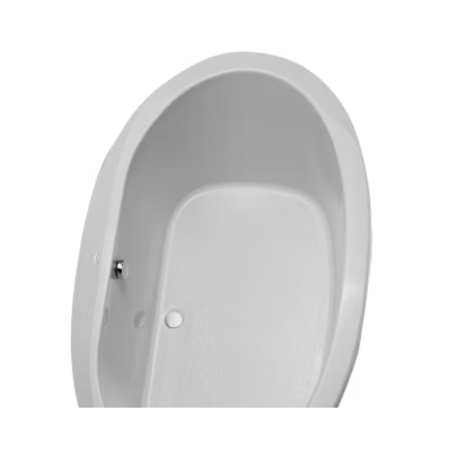 TOTO Pacifica Acrylic Soaker Bathtub With Polished Chrome Grab Bar