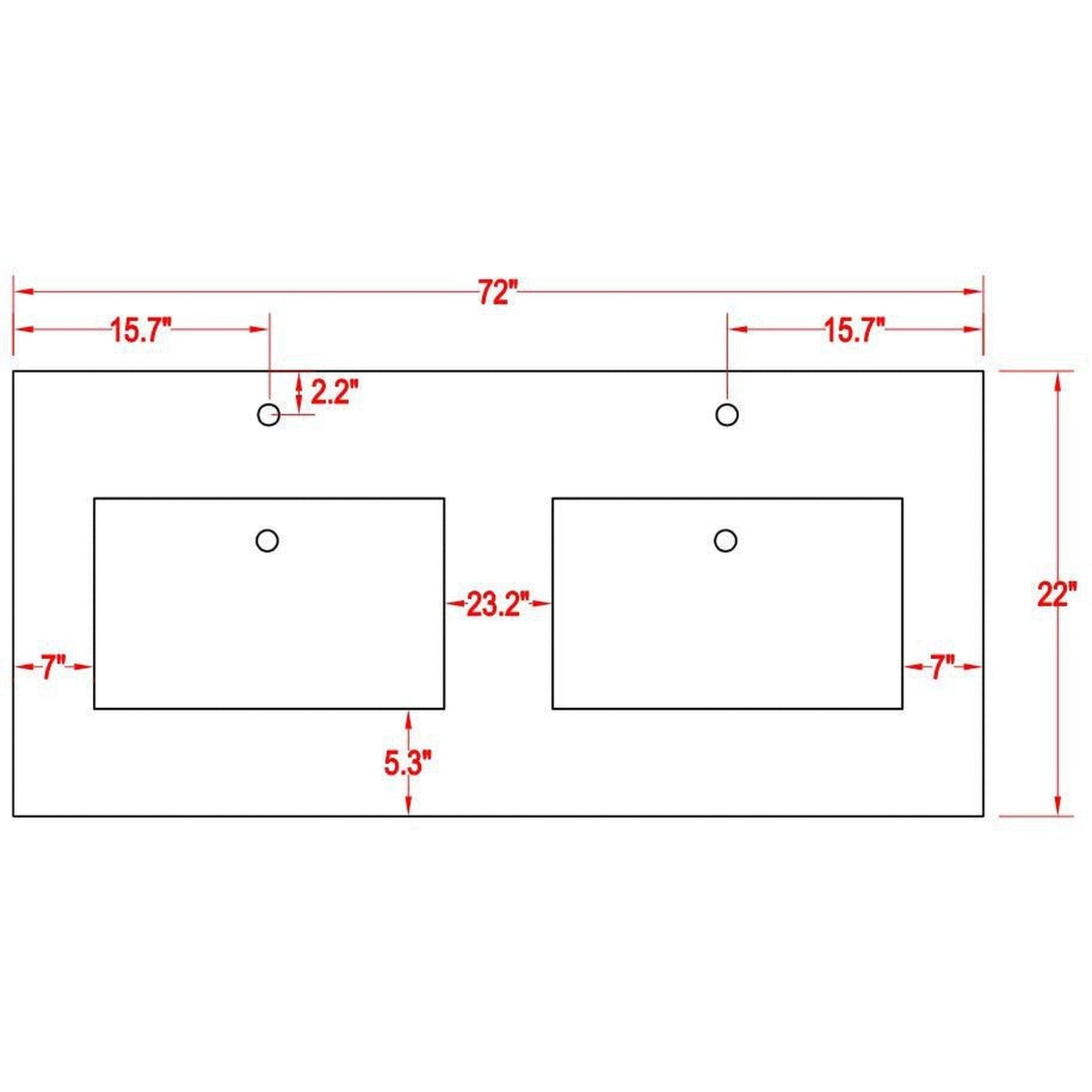 Vanity Art Savona 72" Double Gray Freestanding Modern Bathroom Vanity Set With Carrara Marble Top, Undermount Ceramic Sink, 5 Dovetail Drawer Cabinet, Backsplash and 2 Mirrors